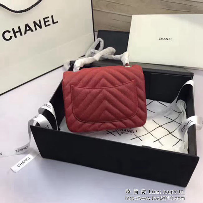 香奈兒CHANEL 升級版V線1115進口球紋皮單肩斜挎鏈條包 DSC1807